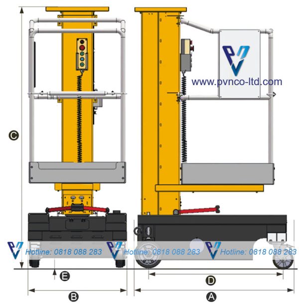 Thang nâng người loại thấp Move up 5.6 - Hình ảnh 5