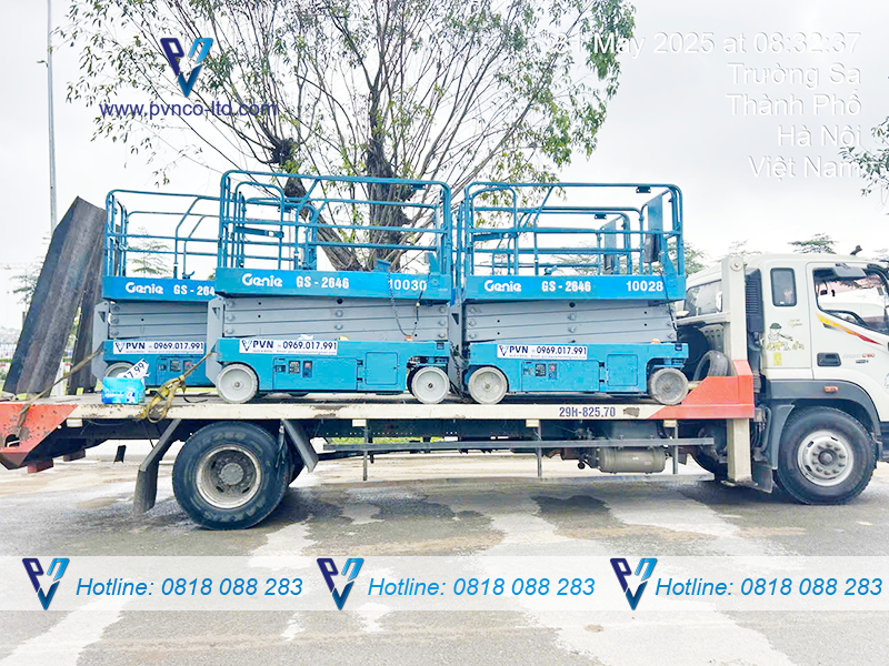 PVN cho thuê 150 xe nâng người góp phần xây dựng an toàn trên cao tại Dự án Vinhomes Cổ Loa
