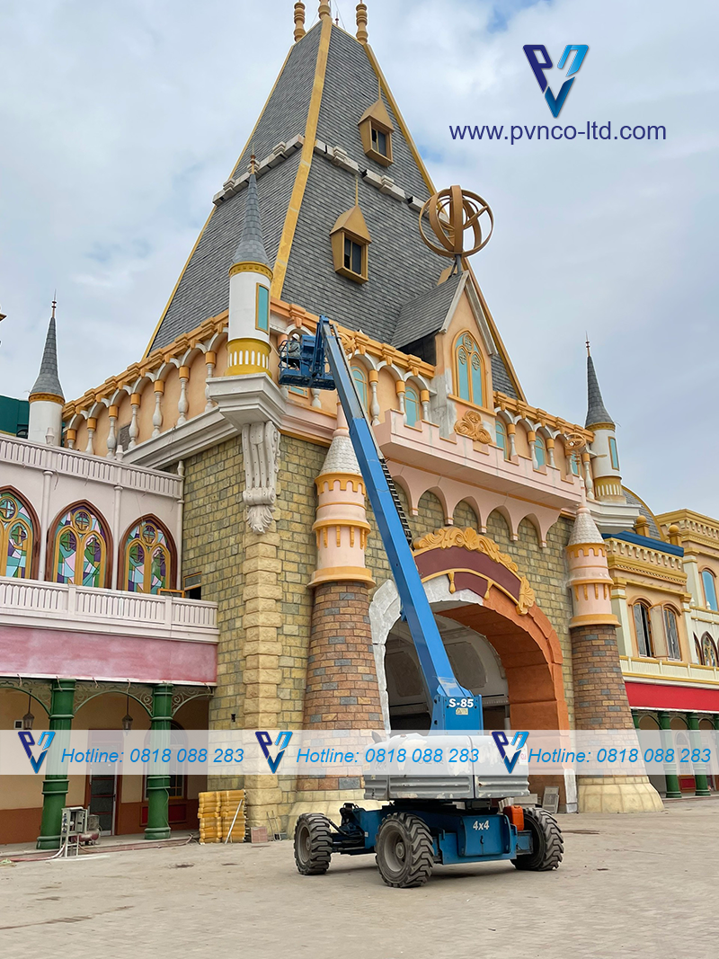 An toàn lao động khi dùng xe nâng người boom lift