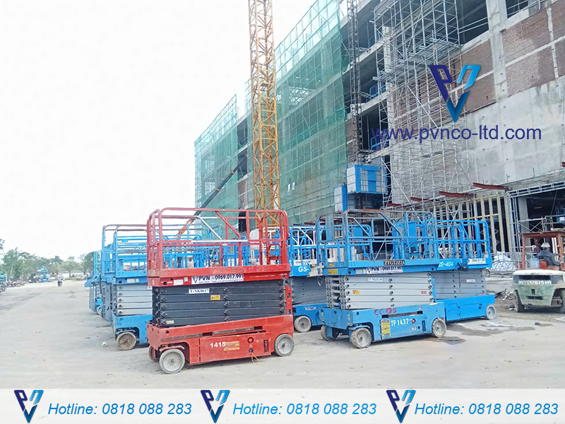 Xe nâng người cắt kéo (Scissor lift)